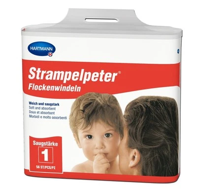 Strampelpeter Flockenwindeln Saugstärke 1 56 ST 148610 - Bild 1 von 2