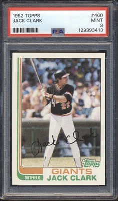 1982 Topps Baseball Jack Clark #460 PSA 9 Giants como nuevo Foto 1 de 2
