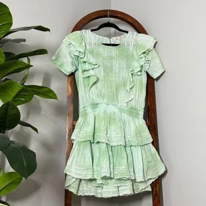 LoveShackAusgefallenes MEDIUM Natasha Minikleid in Grün Hand Dye - Bild 1 von 9