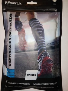 PowerLix Unisex Compression Calf Sleeve Size S/M - Picture 1 of 4
