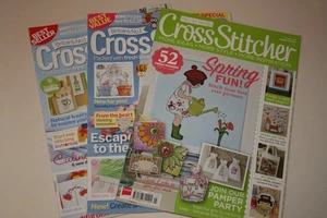 Cross Stitcher Magazine Bundle Job Lot x 3. Issues 276 224 222 - Picture 1 of 11