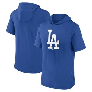 T-shirt con cappuccio manica corta Los Angeles Dodgers Fanatics - Royal L nuova con etichette - Foto 1 di 3