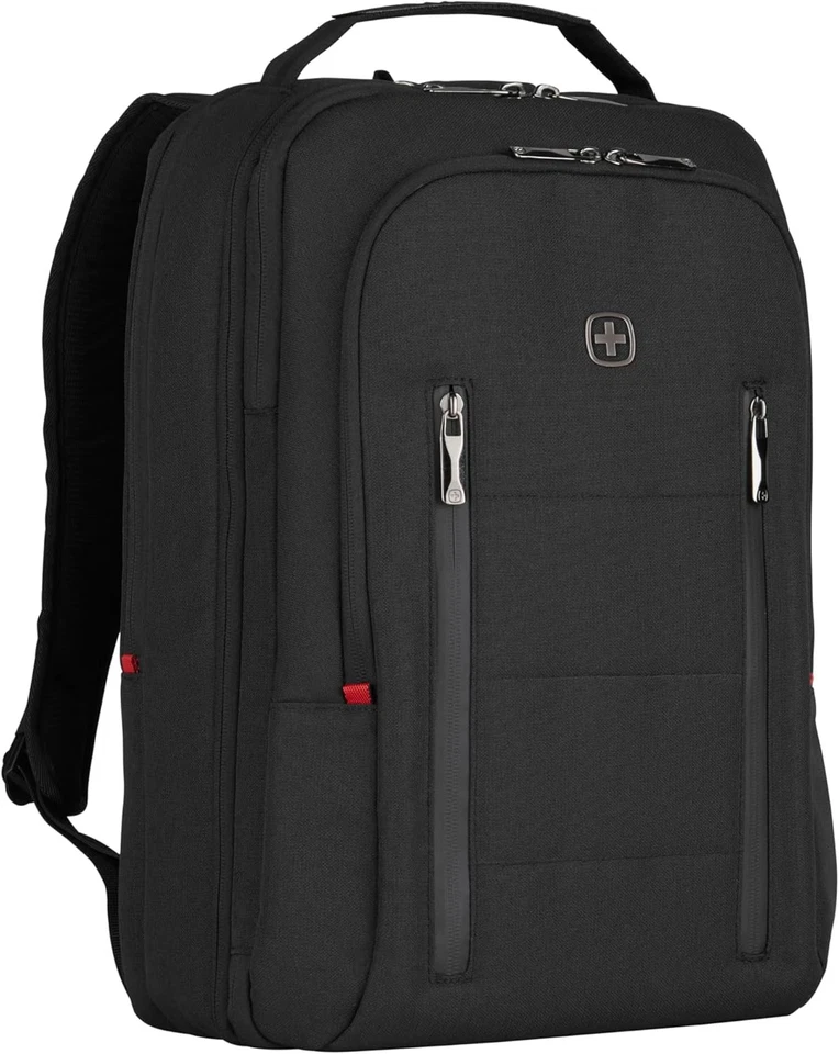 WENGER Laptop-Rucksack CityTraveler Handgepäck 16" Laptop Tabletfach 16L Schwarz - Bild 1 von 4