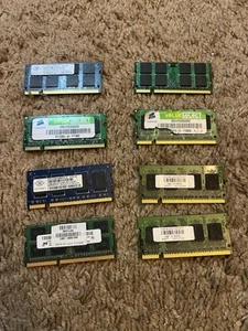 RAM For Laptop 8 Pcs As Is Working Unknown - Picture 1 of 8