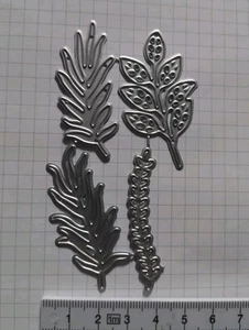 Set 4 Stanzschablonen Prägeschablonen, Blätter, Basteln Scrapbooking - Bild 1 von 1