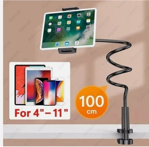 Soporte flexible Para Teléfono Celular tablet Cuello De Cisne Clip Universal - Picture 1 of 20