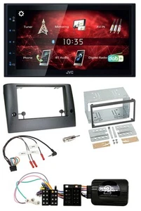 JVC DAB USB Bluetooth 2DIN Lenkrad Autoradio für Fiat Stilo 2005-2007 - Bild 1 von 8