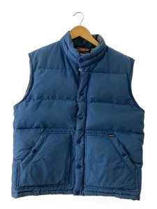IRON HEART IHJ-04 Down Vest Blue Cotton Size XL Biker Fashion Made in JP - Picture 1 of 6