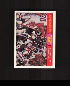 1988 Fleer Team Action #60 Super Bowl XXI Giants vs Broncos Football Card - Picture 1 of 2