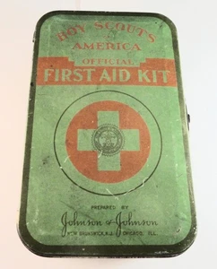 KIT DE PRIMEROS AUXILIOS BSA SEGUNDA GUERRA MUNDIAL / SEGUNDA GUERRA MUNDIAL / CAJA METÁLICA - Imagen 1 de 24