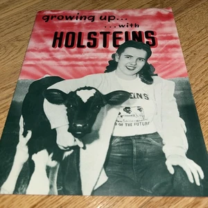 1950s GROWING UP WITH HOLSTEINS - Holstein-Friesian Association Promotional Book - Picture 1 of 13