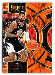 Paul George 2023-24 Panini Select #187 #187 Orange Flash Prizm Premier Level - Foto 1 di 2