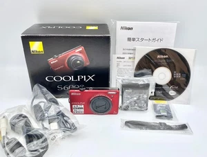 [TOP] mit Karton Nikon COOLPIX S6000 14.2MP Kompakt Digitalkamera rot aus Japan - Bild 1 von 15