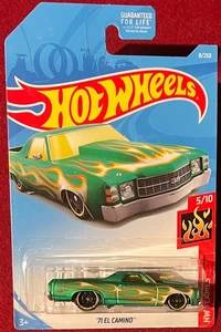 HOT WHEELS HW FLAMES '71 EL CAMINO GREEN 8/250 . SEE COMBINED OFFERS! - Picture 1 of 1