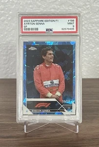 2023 Topps Chrome F1 Sapphire #198 - Ayrton Senna /99 (PSA 9) - Picture 1 of 4