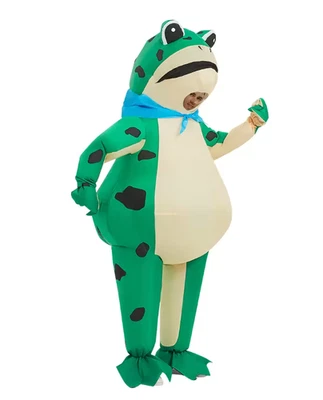 INFLATABLE FROG COSTUME FUNNY FULL BODY UNIQUE COSPLAY COSTUME HALLOWEEN - H20 - Image 1 of 4