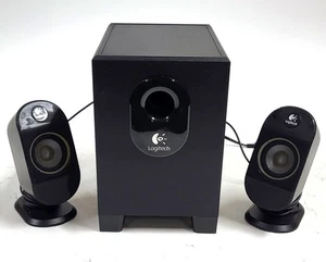 Logitech X-210 2.1 PC Altavoces – 3.5mm Entrada – 230V – Entera Set – Probado - Imagen 1 de 5