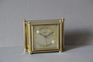 exclusiver mechanischer Wecker Mauthe Messing sehr schwer - Picture 1 of 7