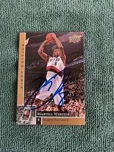 2009-10 Upper Deck First Edition Gold Martell Webster Hand Signed auto autograph - Picture 1 of 2