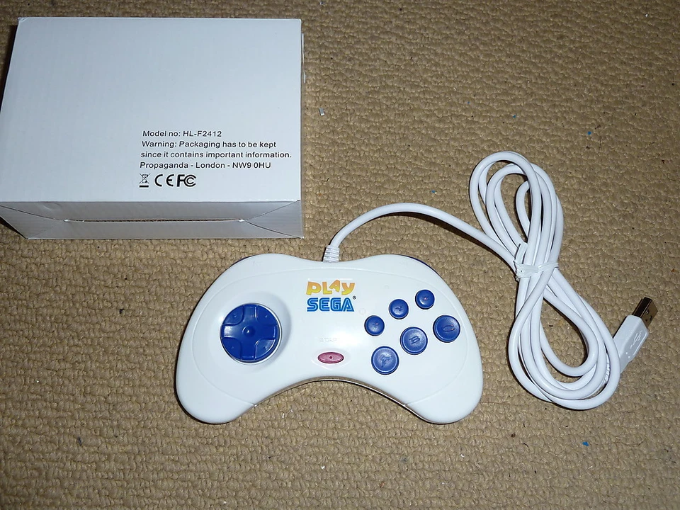PC USB GAMEPAD CONTROLLER Play Sega Branded BRAND NEW Sega Saturn Style Game Pad - Image 1 of 1