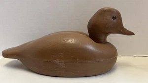 Vintage Avon Ente Schmuckkästchen braun Kunststoff - Bild 1 von 10