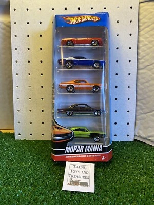 HOT WHEELS MOPAR MANIA/CHRYSLER CLASSICS MUSCLE CAR 5-PACK #R0968 UNOPENED 2009 - Image 1 of 4