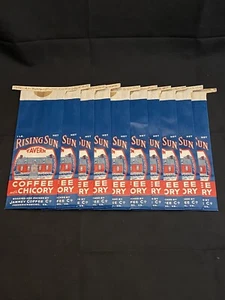 (10) Rising Sun Tavern Coffee Chicory 1lb Bag Janney Coffee Vintage Advertising - Picture 1 of 4