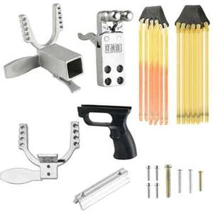 New DIY 304 Stainless Steel Slingshot Sliding Module Trigger Rubber Band Hunting - Picture 1 of 38