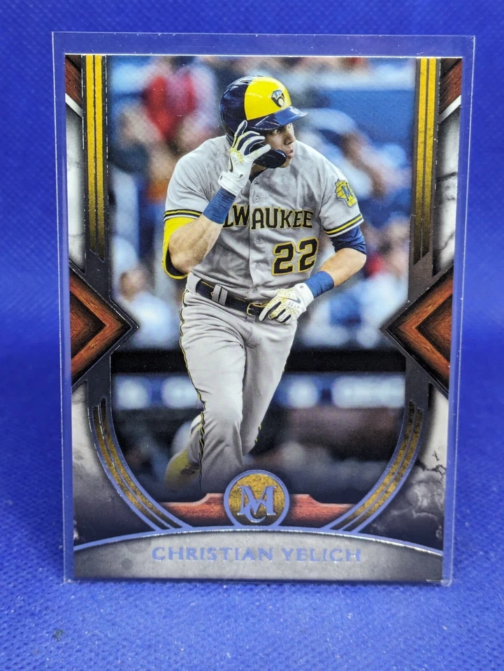 2022 Topps Museum Collection 75 Christian Yelich Topps Museum Base #75 Brewers - Image 1 of 1