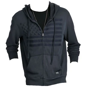 Polo Ralph Lauren Denim & Supply Mens USA US Flag Indigo Stars Hoodie Sweater - Picture 1 of 3