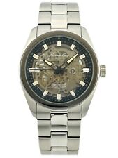 Kenneth Cole KC9334 Smoky Dial,Skeleton Automatic Stainless Steel Bracelet Watch