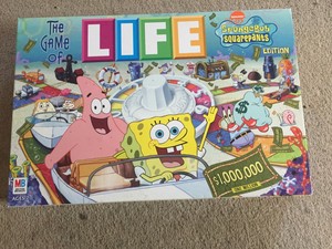 海绵宝宝board Game Of Life 现代制造棋盘传统游戏 Ebay