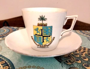 Very Rare Late Foley Shelley Bournemouth Coat of Arms Cup & Saucer - Picture 1 of 6