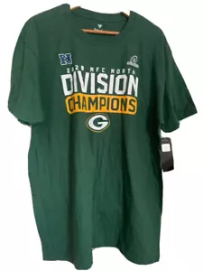 NFL Fanatics Green Bay Packers Men's T-Shirt Size XL Green 2020 NFC Campions - Picture 1 of 4