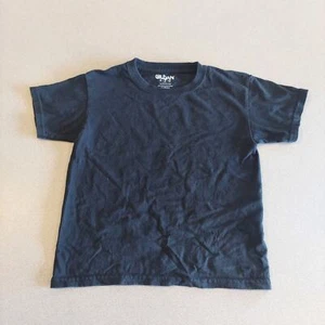 Gildan Shirt Kids XS Plain Black 100% Cotton Short Sleeve Tee - Picture 1 of 5