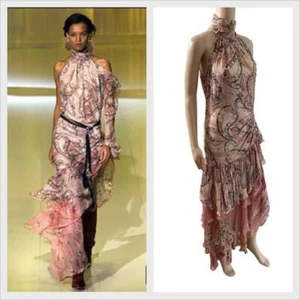 VESTIDO ASIMÉTRICO PASARELA 2002 VINTAGE F/W EMANUEL UNGARO TALLA 38 - Imagen 1 de 12