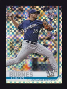 2019 Topps Chrome #84 CORBIN BURNES RC Milwaukee Brewers X-FRACTOR ROOKIE - Picture 1 of 2