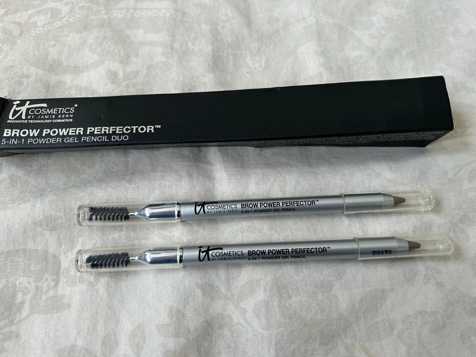 IT Cosmetics Brow Power Perfector 5 in 1 Powder Gel Pencil Duo Set of 2 New - Image 1 of 1
