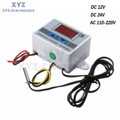 XH-W3001 Digital LED Temperature Controller Thermostat Control Switch 12/24/220V - Image 1 of 4
