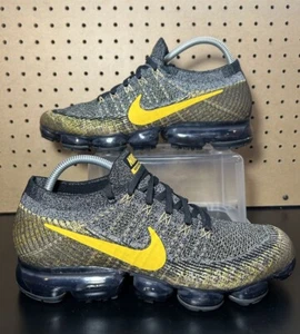 Nike Vapormax Flyknit 849558-021 Black Yellow Bumblebee Sneakers Mens Size 10.5 - Picture 1 of 12