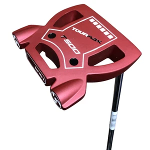 Men's TOURMAX Golf Red T500 New Mallet Golf Putter 35 Inches Right Handed Putter - Picture 1 of 8