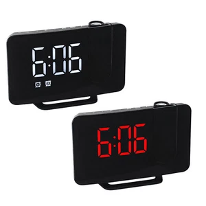 Digital LED Display Projection Clock Snooze Dual Alarm Clock FM Radio USB - Picture 1 of 10