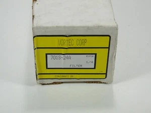 VORTEC 701S-24A, pneumatic filter, 5 micron particulate, 3/8"NPT, Ships Free! - Picture 1 of 2
