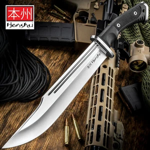 16 1/2" Honshu Conqueror 7Cr13 Stainless Steel Fixed Blade Knife with Sheath - Picture 1 of 4