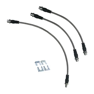 ATI EXTENDED BRAIDED BRAKE LINE KIT - FITS TOYOTA N70 HILUX NON ABS - Picture 1 of 1