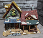 Read 7.5"X9.5" Christmas Holiday Village Bait & Tackle Fishing Building House