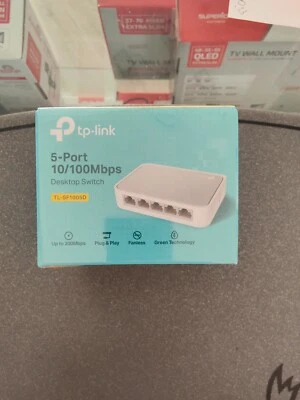 SWITCH DI RETE SDOPPIATORE LAN ETHERNET 5 PORTE 200MBps 10/100 MBPS TL-SF1005D - Immagine 1 di 4