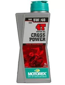 MOTOREX CROSS POWER 4T 5W 40 ENGINE OIL CROSS ENDURO FULL SYNTHETIC 100% - Picture 1 of 1