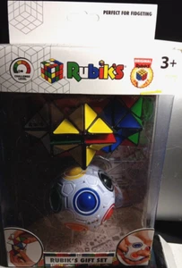 RUBIK’S 2 PIECE FIDGET GIFT SET INCLUDES RAINBOW BALL AND MAGIC STAR Ages 3+ - Picture 1 of 4