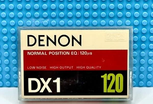 CINTA DE CASETE EN BLANCO DENON DX-I 120 1978 EE. UU. TIPO I (1) (USADA) - Imagen 1 de 4